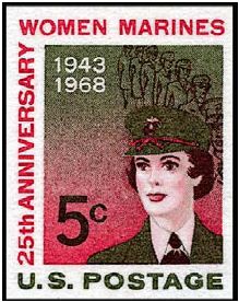 5c Women Marines Postal Card