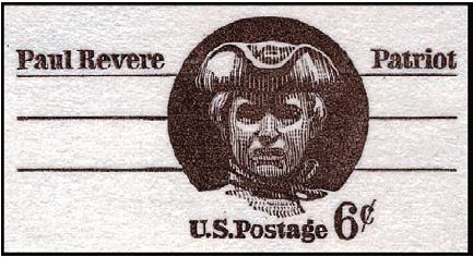 6c Revere Postal Card