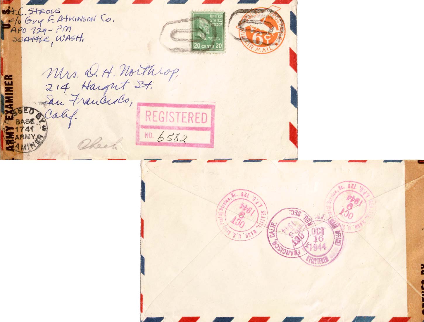 Lot AP441009L - U.S. A.P.O.'s  -  Jim Forte Postal History Sale List 2016