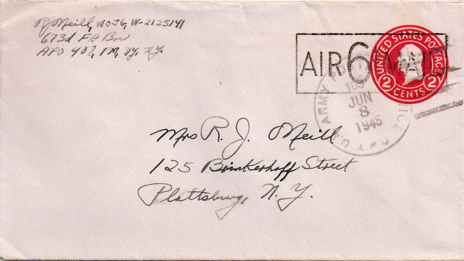 Lot AP450608K - U.S. A.P.O.'s  -  Jim Forte Postal History Sale List 2016