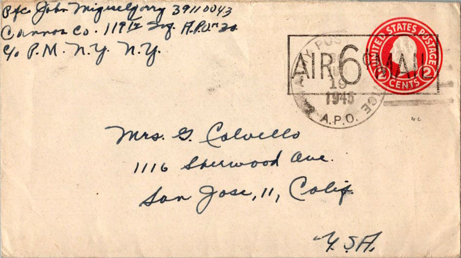 Lot AP450619J - U.S. A.P.O.'s  -  Jim Forte Postal History Sale List 2016