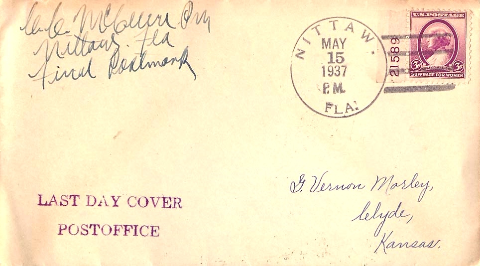 Lot FL370515A - florida  -  Jim Forte Postal History Sale List 2016