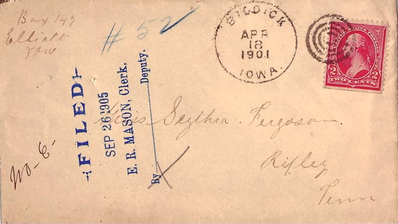 Lot IA010418 - Iowa  -  Jim Forte Postal History Sale List 2016