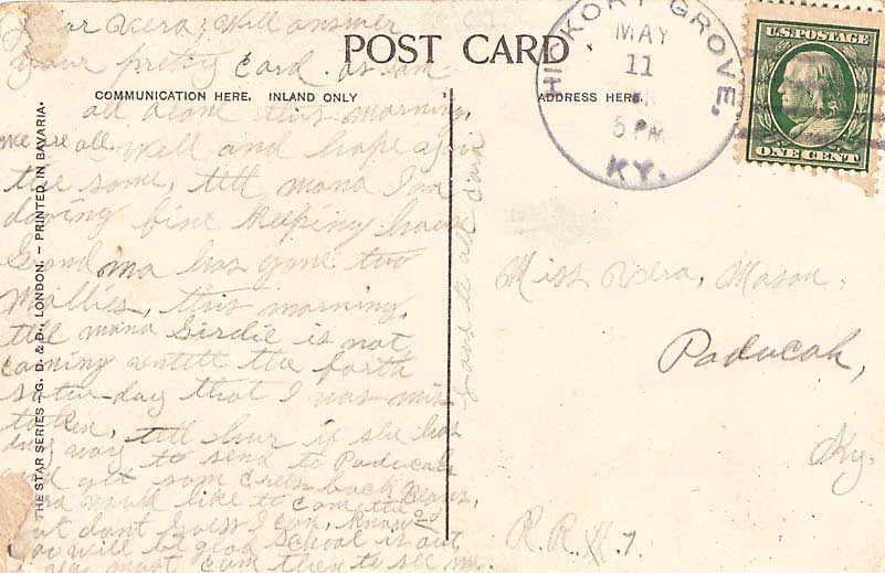 Lot KY100511 - Kentucky  -  Jim Forte Postal History Sale List 2016