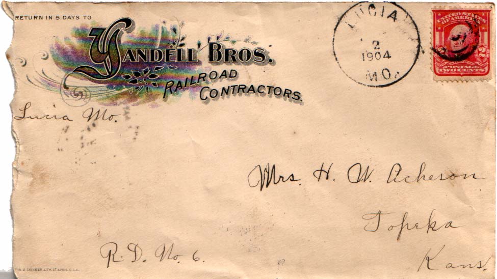 Lot MO040202 - Missouri  -  Jim Forte Postal History Sale List 2016