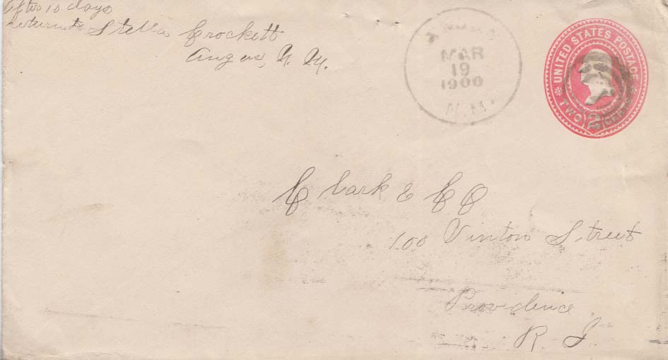 Lot NM000319 - United States New Mexico  -  Jim Forte Postal History Sale List 2016