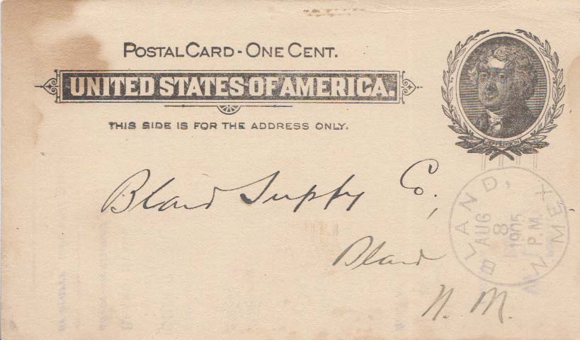 Lot NM020808 - United States New Mexico  -  Jim Forte Postal History Sale List 2016