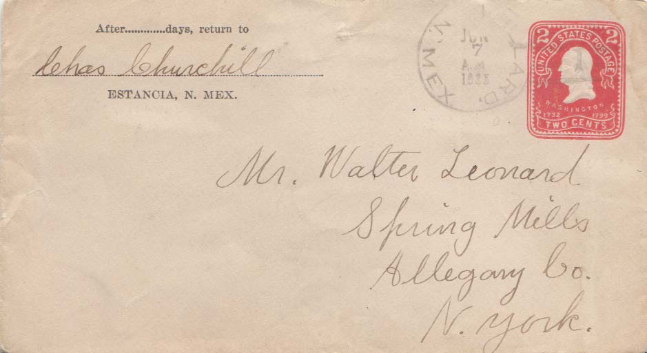 Lot NM060607 - United States New Mexico  -  Jim Forte Postal History Sale List 2016