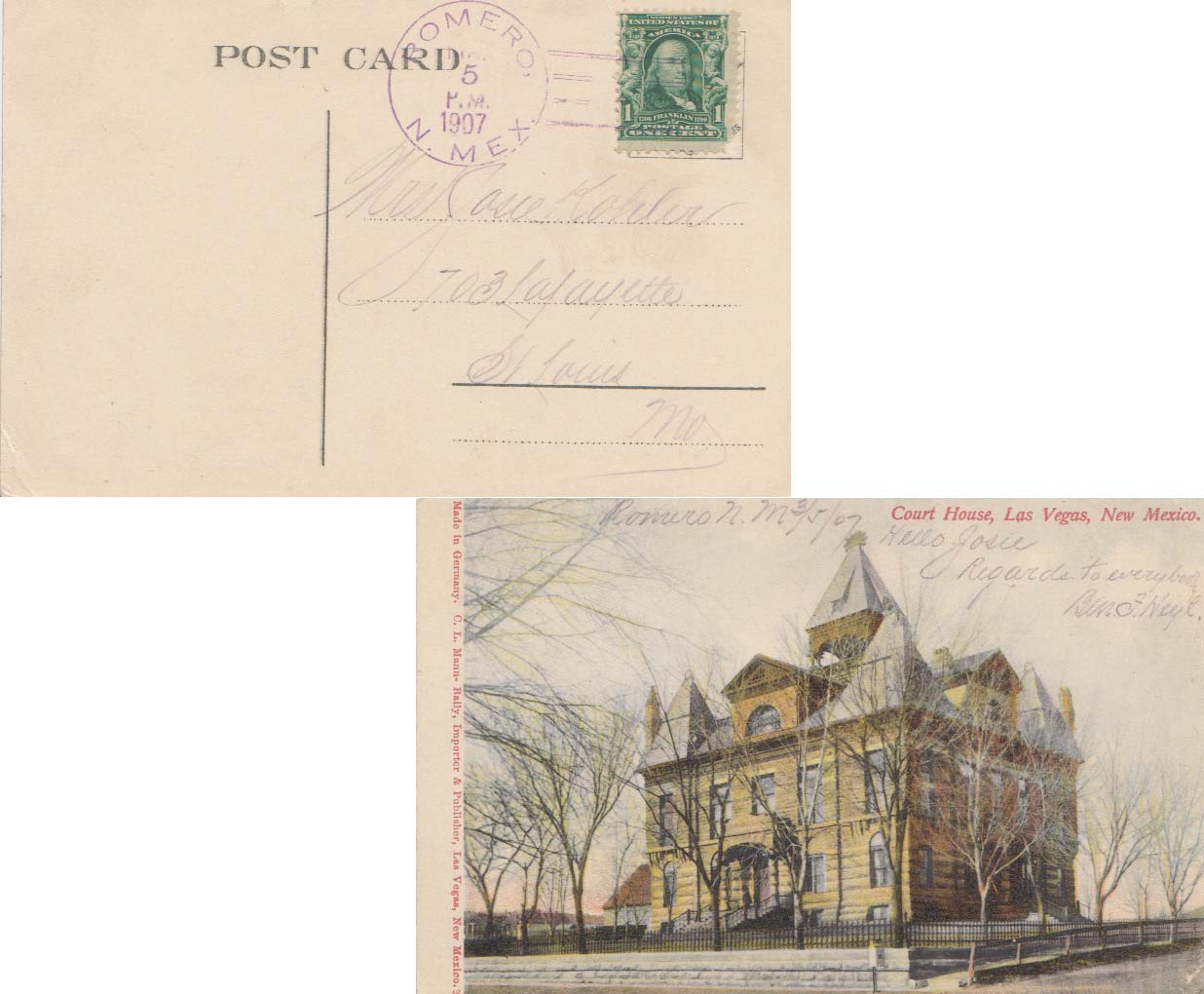 Lot NM070305 - United States New Mexico  -  Jim Forte Postal History Sale List 2016
