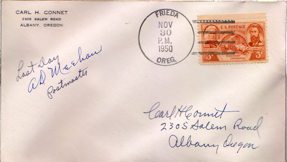 Lot OR501130A - Oregon  -  Jim Forte Postal History Sale List 2016