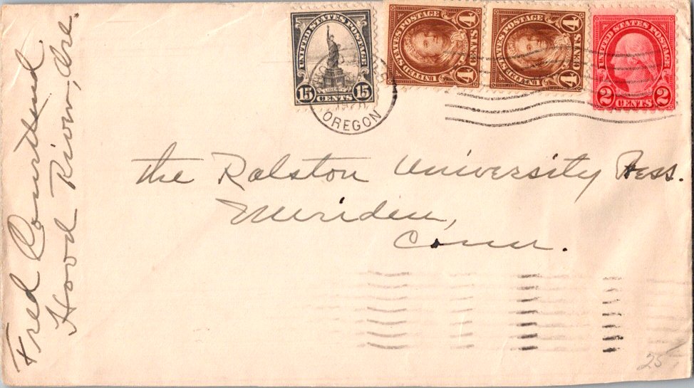 Lot QH260000 - 1922 Fourth Bureaus  -  Jim Forte Postal History Sale List 2016