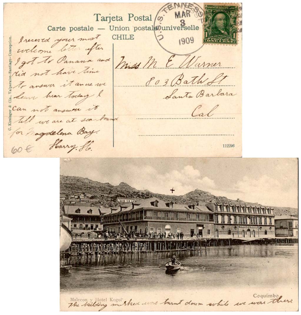 Lot SH090303 - U.S. Ships  -  Jim Forte Postal History Sale List 2016