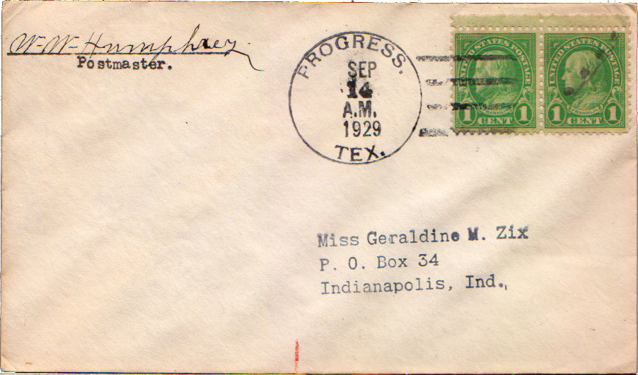 Lot TX290914 - Texas  -  Jim Forte Postal History Sale List 2016