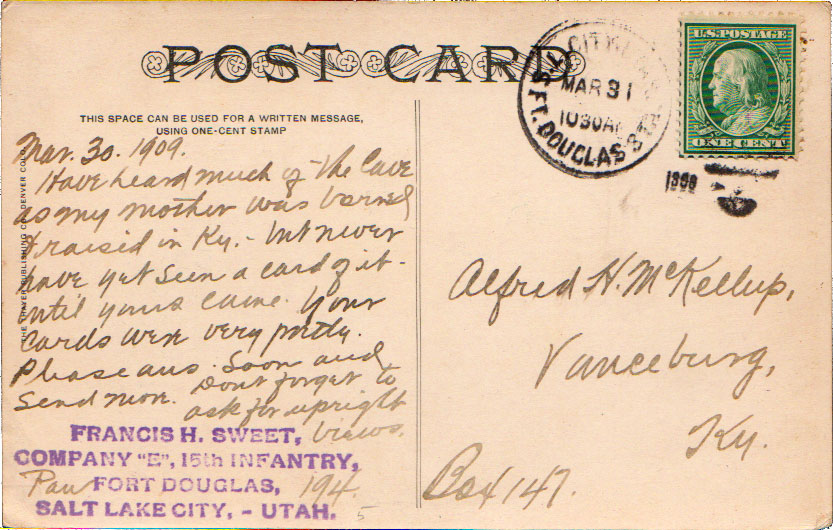Lot UT090331 - Utah  -  Jim Forte Postal History Sale List 2016