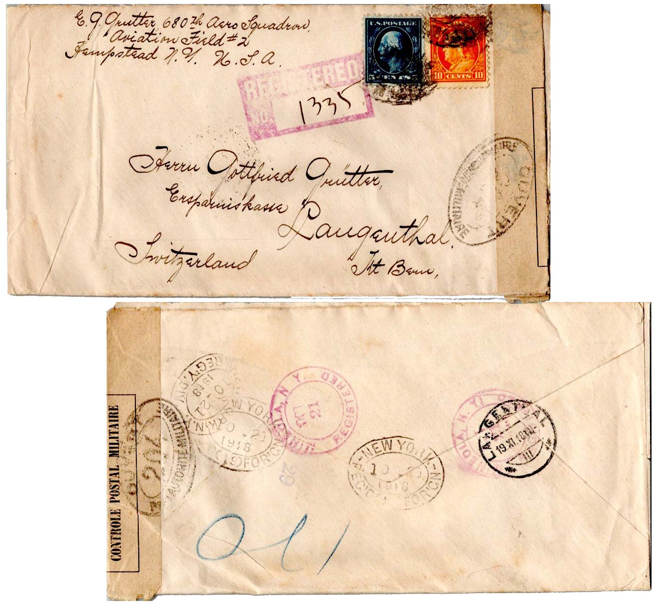 Lot WF181021 - Washington Franklins  -  Jim Forte Postal History Sale List 2016