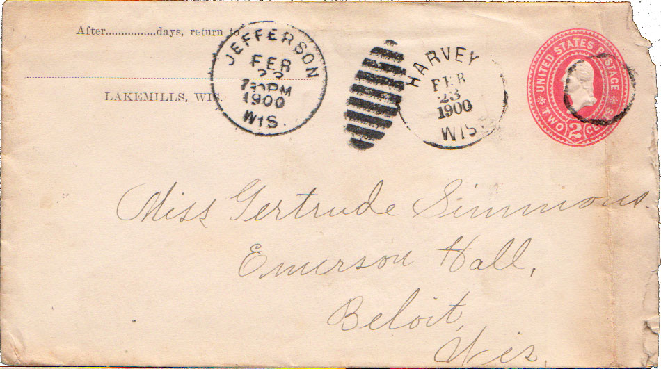 Lot WI000223 - Wisconsin  -  Jim Forte Postal History Sale List 2016