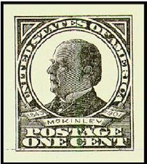 1c Framed McKinley Postal Card