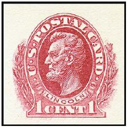 1c Red Lincoln Postal Card