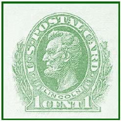 1c Green Lincoln Postal Card