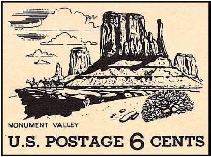 6c Monument Valley Tourism Postal Card