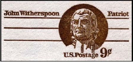 9c Witherspoon Postal Card