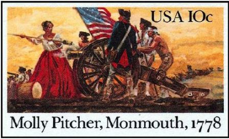 10c Molly Pitcher Postal Card