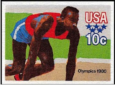 10c 1980 Olympics Postal Card
