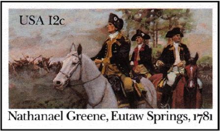 12c Nathan Greene Eutaw Springs Postal Card