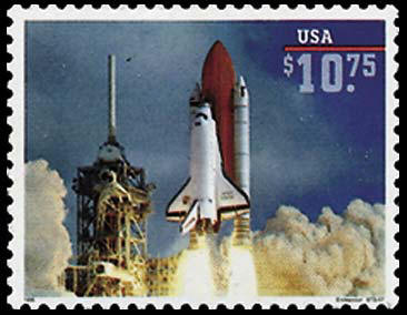 $10.75 Space Shuttle Express Mail