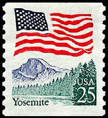 25c Flag Over Yosemite