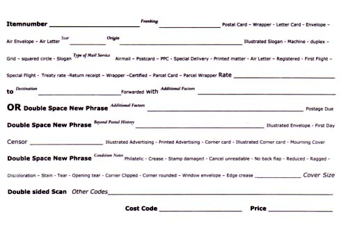 Data Entry Label