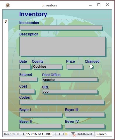 Paste Post Office Data