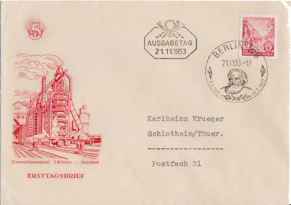 Lot GED0163AC1 - german democratic republic  -  Jim Forte Postal History Sale List 2017
