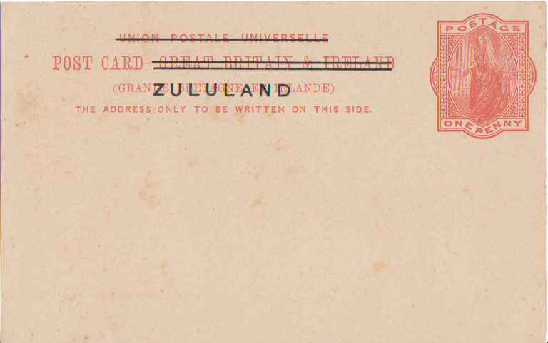 Lot ZLUU2C1 - zululand - Jim Forte Postal History Sale List 2017 Lot ZLUU2C1 - zululand - Jim Forte Postal History Sale List 2017